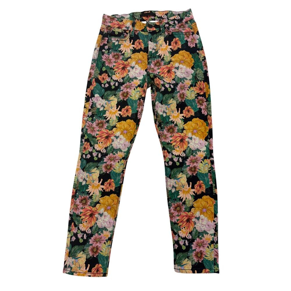 7 for all mankind Retro Vintage Floral Crop Jean Size 26